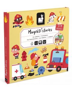 Magnetyczna układanka Strażacy Magneti' Stories J05453 Janod