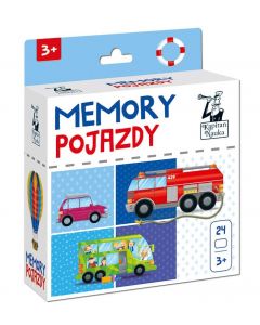 Gra pamięciowa Memory Pojazdy 3+ Kapitan Nauka