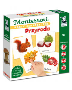 Karty sensoryczne Przyroda Montessori Kapitan Nauka