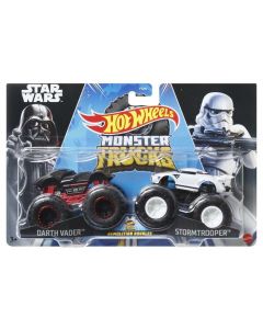 Hot Wheels Monster Trucks 2-pak Demolition Doub Darth Vader vs Stormtrooper 1:64 HWN68 Mattel