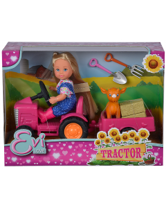 Lalka Evi farmerka z traktorem i koźlątkiem 105733518 Evi Love
