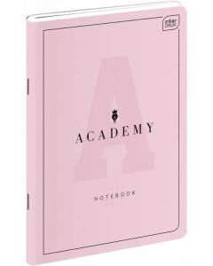 Zeszyt A5 60 kartek linia Academy Pastel różowy Interdruk