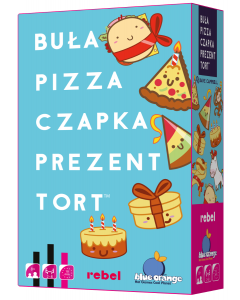 Gra karciana Buła, Pizza, Czapka, Prezent, Tort Rebel