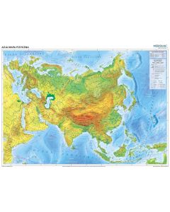 Azja - mapa fizyczna