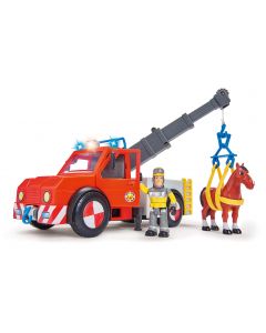 Strażak Sam Pojazd Phoenix z figurką i akcesoriami światło 23 cm 109252575038 Simba
