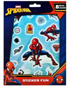 Zestaw naklejek 8 arkuszy Spiderman 1411SPMA0061 Undercover