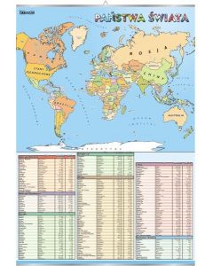 Mapa Państwa Świata - plansza dydaktyczna