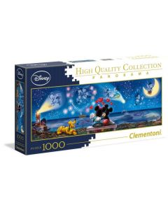 Puzzle 1000 elementów panorama  Mickey & Minnie 39449 Clementoni