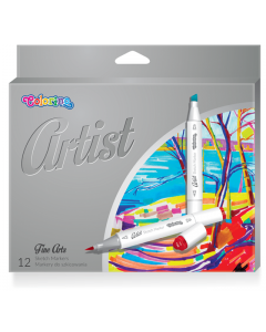 Markery 12 kolorów do szkicowania Colorino Artist