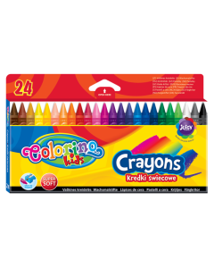 Kredki świecowe 24 kolory Colorino kids