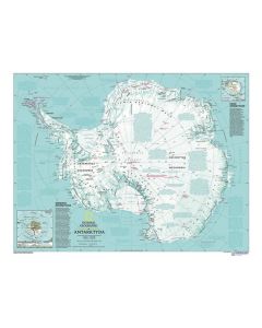 Antarktyda - mapa fizyczna