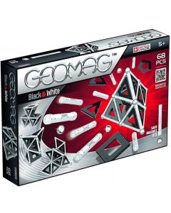 Klocki magnetyczne Black&White 68 elementów GEO-012 Geomag