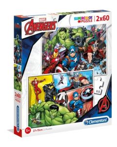 Puzzle 2x60 elementów The Avengers 21605 Clementoni