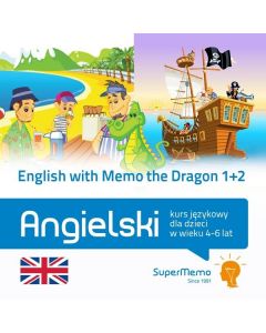 Angielski ze Smokiem Memo 1+2 Komplet. Kurs języka angielskiego dla najmłodszych (4-6 lat)