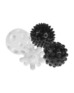 Piłki sensoryczne 4 sztuki czarno-białe