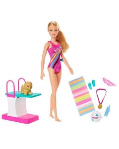 Lalka Barbie pływaczka Dreamhouse Adventures GHK23 Mattel