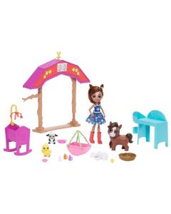 Enchantimals Żłobek na farmie zestaw Lalka ze zwierzątkiem GJX23 Mattel