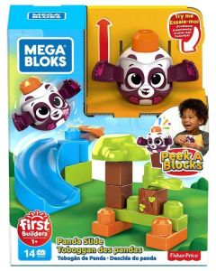 Mega Bloks Klocki A kuku Zestaw Zjeżdżalnia + Panda GKX68 Fisher Price