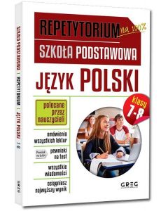 Język polski. Repetytorium - szkoła podstawowa klasy 7-8