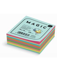 Karteczki samoprzylepne Magic Cube 75x75mm 9 kolorów Interdruk