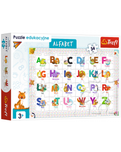 Puzzle edukacyjne 34 elementy Alfabet 15560 Trefl