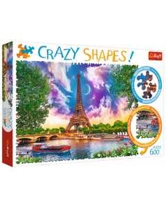 Puzzle Crazy Shapes 600 elementów Niebo nad Paryżem 11115 Trefl