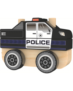 Drewniane autko Policja 60999 Trefl