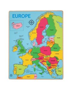 Drewniane puzzle Mapa Europy BJ048 Bigjigs Toys