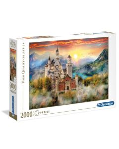 Puzzle 2000 elementów HQ Zamek Neuschwanstein 32559 Clementoni