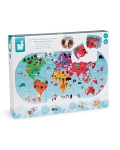 Puzzle do kąpieli Mapa świata 28 elementów J04719 Janod