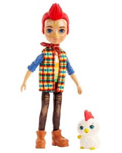 Lalka Redward Rooster z kogutem Cluck GJX39 Enchantimals Mattel