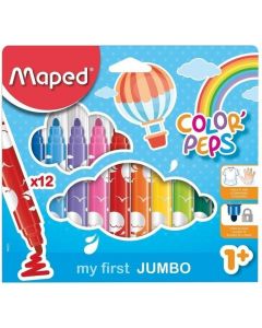 Flamastry Colorpeps Jumbo 12 sztuk 846020 Maped