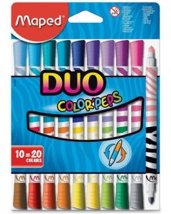 Flamastry Colorpeps Duo dwustronne 10 sztuk 847010 Maped