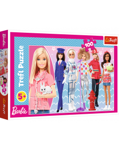 Puzzle 100 elementów Możesz być Barbie 16385 Trefl