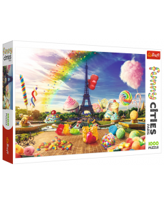 Puzzle 1000 elementów Funny Słodki Paryż 10597 Trefl