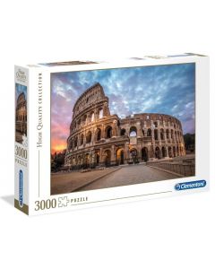 Puzzle 3000 elementów HQ Zachód słońca Koloseum 33548 Clementoni