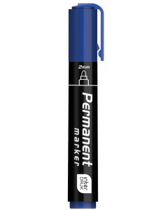 Marker permanentny 2mm niebieski Interdruk