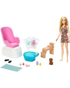 Lalka Barbie zestaw Mani-pedi Spa GHN07 Mattel