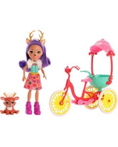 Zestaw Przyjaciele na rowerze Lalka Danessa Deer Enchantimals GJX30 Mattel