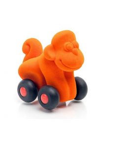 Sensoryczny pomarańczowy pojazd - małpka 201375 Rubbabu