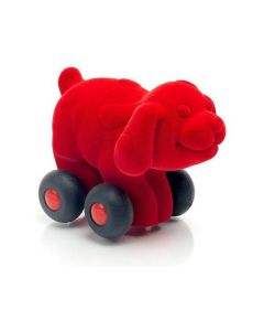 Sensoryczny czerwony pojazd - pies 201377 Rubbabu