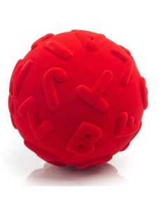 Edukacyjna piłka sensoryczna czerwona Litery 203131 Rubbabu