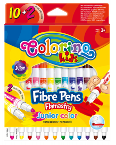 Flamastry Junior 12 kolorów Colorino Kids
