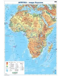  Dwustronna mapa fizyczna/polityczna Afryki