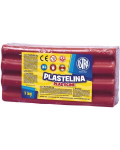 Plastelina 1kg różowa Astra