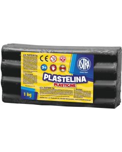 Plastelina 1kg czarna Astra