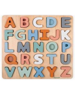 Drewniane puzzle Alfabet 3D z tablicą Sweet Cocoon J04412 Janod