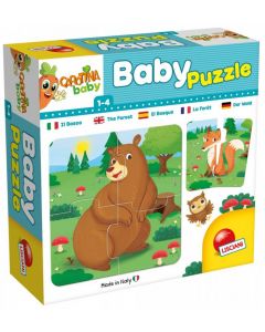 Puzzle W lesie 24 elementy Carotina Baby 304-80076 Lisciani