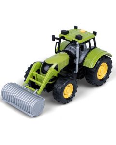 Agro pojazdy - Traktor zielony z akcesoriami 71001 Dumel