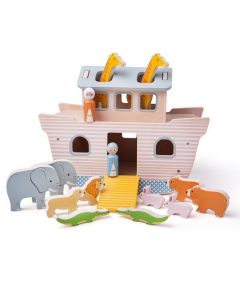 Drewniany sorter Arka Noego z figurkami 32013 Bigjigs Toys